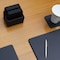 Dacasso Black Leather 10 Square Coaster Set with Holder AG-1043 - alternate 6